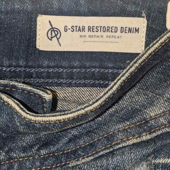 G-Star Raw Lynn Mid Skinny Distressed Jeans sz 26W/30L - Picture 5 of 7